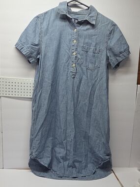 GAP Denim Light Blue Button-Up Shirt